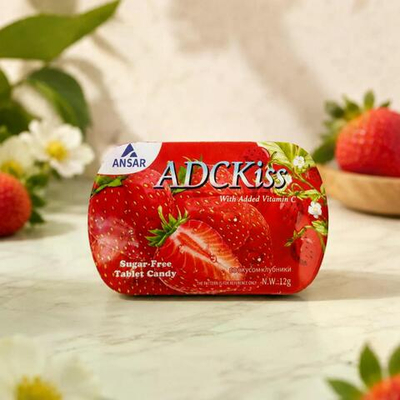 Драже ADC kiss клубника 12г