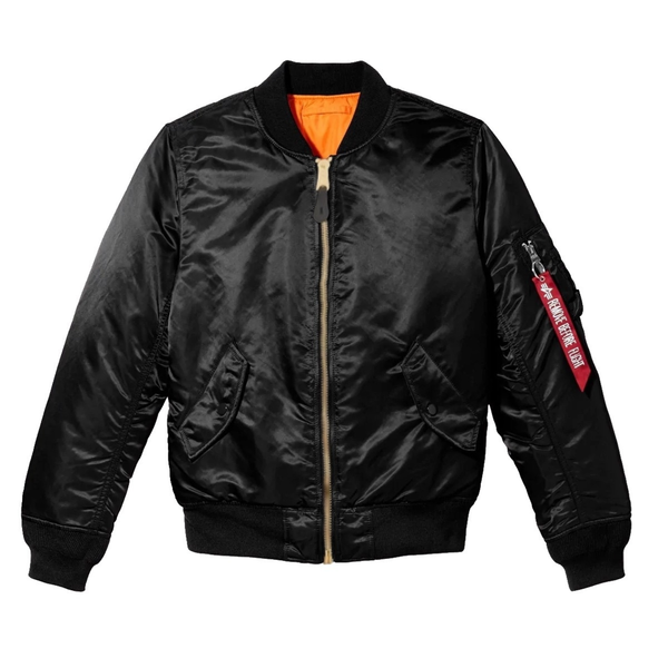 Бомбер Alpha Industries MA-1 W Black (Черный)