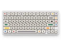 Набор клавиш Geekboards «Dots White XDA» — оригинальное фото