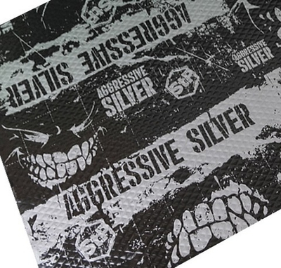 Вибропоглощающий материал StP Aggressive Silver (2х470х750 мм =0,35 м²)