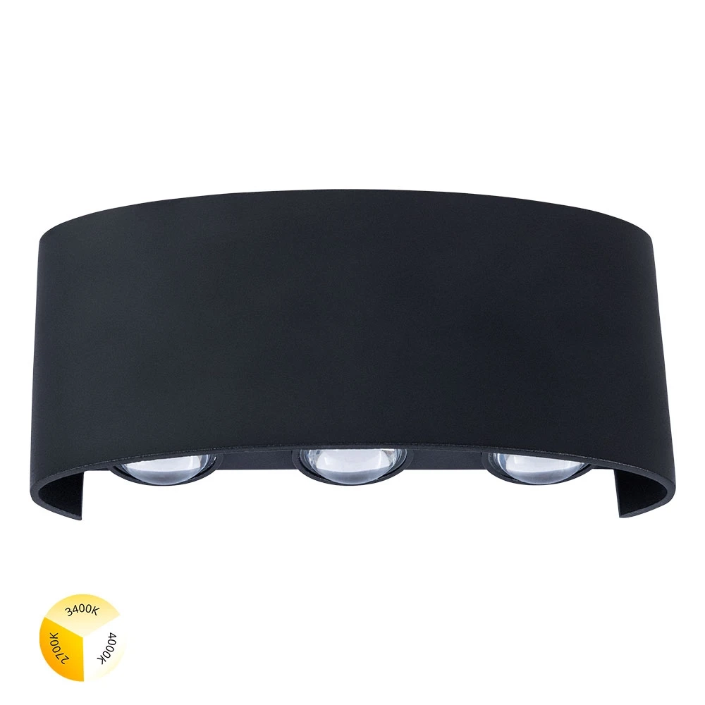 Уличный настенный светодиодный светильник Arte Lamp BOSTO A3722AL-6BK