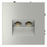 Розетка двойная Ethernet RJ-45 без рамки Voltum S70 VLS060205