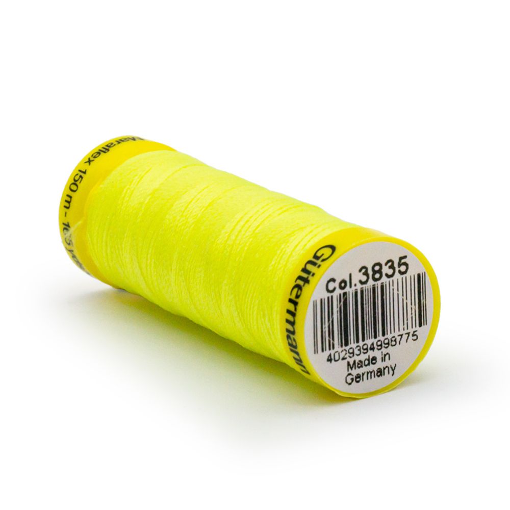 Нитки для трикотажа Gutermann Maraflex 120 (150 метров), 5 кат. | 3835 неоновый желтый