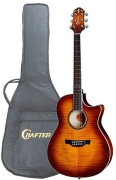 Гитара электроакустическая CRAFTER AGE-500 TM VS Чехол