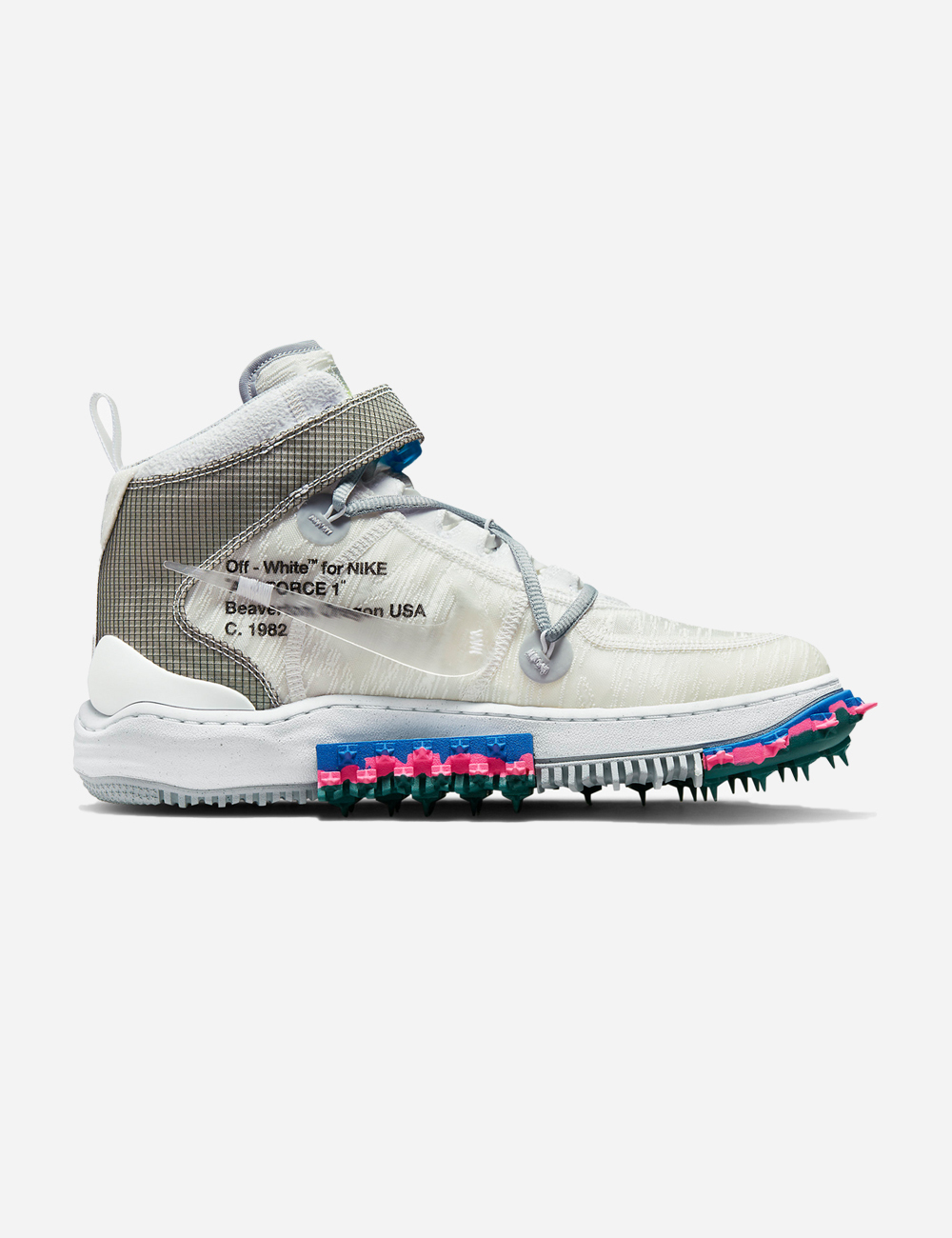 Off-White x Nike Air Force 1 Mid "White"