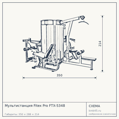Мультистанция Fitex Pro FTX-5348 — от 715 000 ₽