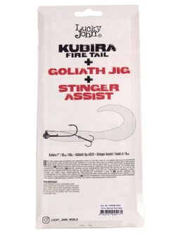 Виброхвост LJ 3D Series Kubira Fire Tail 7" (17,5 см), цвет PG41, 1 шт.