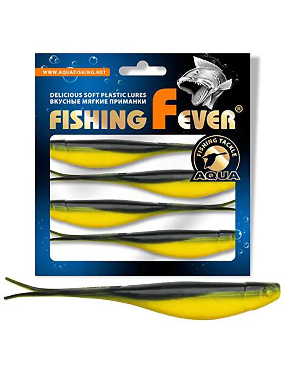 Мягкая силиконовая приманка риппер для дроп-шота AQUA FishingFever BOSS
