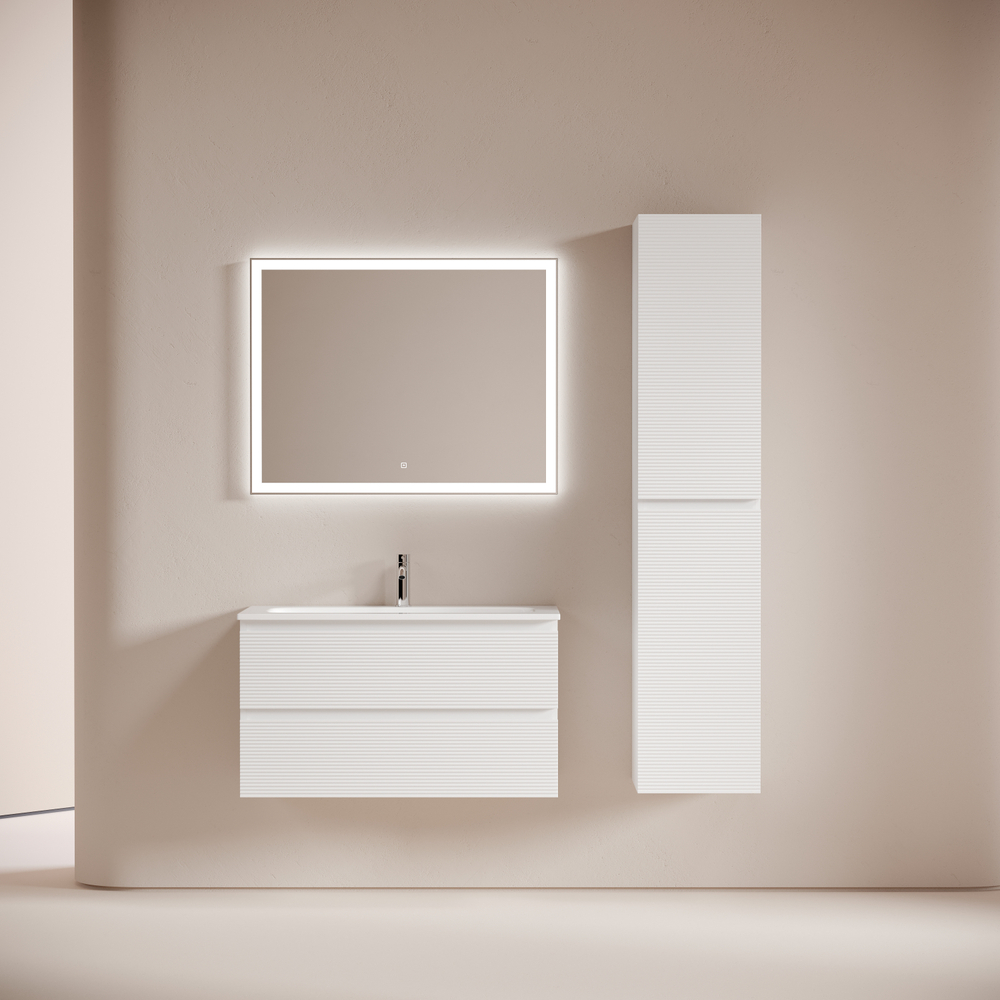 Тумба подвесная Sancos Folk с двумя ящиками 890х445х500, Bianco, FL90W, арт. FL90W