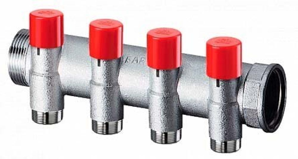 Балансировочн. коллектор 1" с 4 отв. 3/4" EUROKONUS