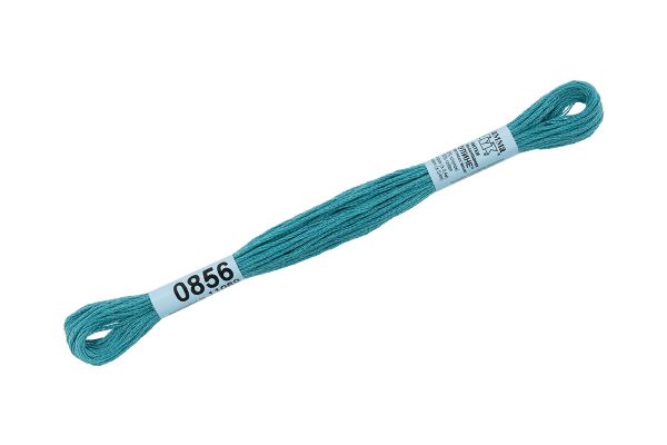 Мулине Gamma 100% хлопок, цв.0856 мор.волна, 24 мотка по 8 метров, 431562111