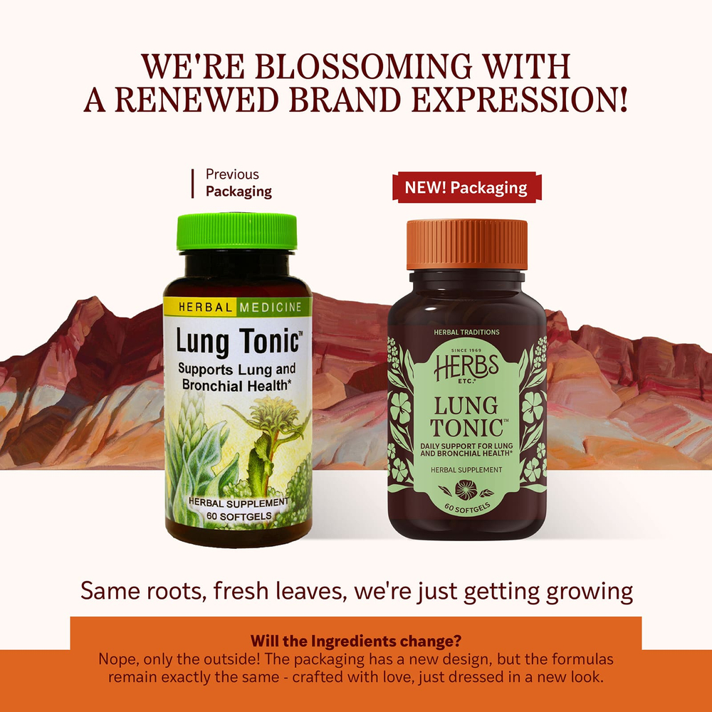 Herbs Etc., Lung Tonic™, 60 капсул