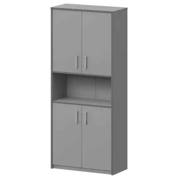Шкаф с нишей А-312 Серый 770x370x2000 Арго