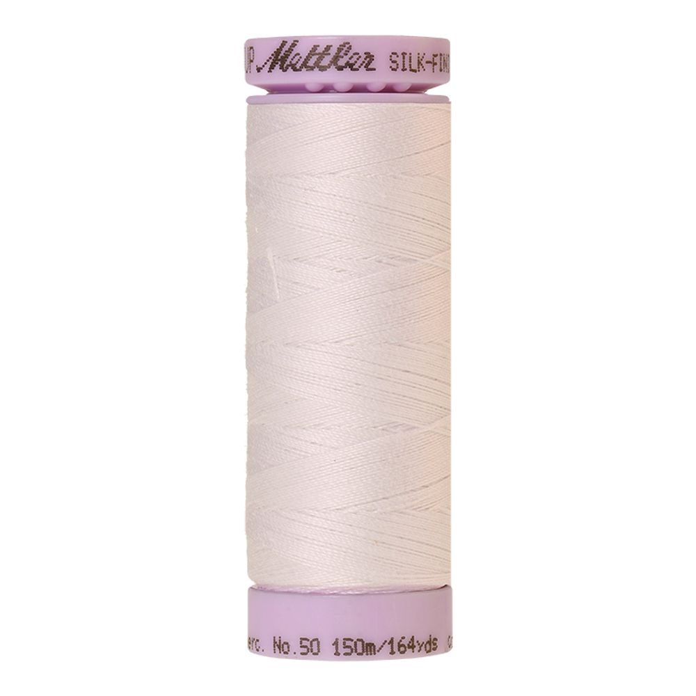 Нитки хлопковые Mettler Silk-Finish Cotton 50 (150 м), 5 кат. | цв. 2000 белый Нитки хлопковые Mettler Silk-Finish Cotton 50 (150 м), 5 кат. | цв. 2000 белый