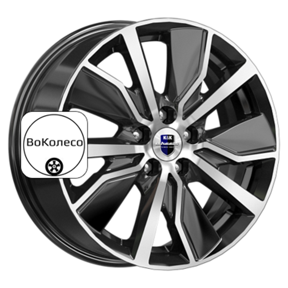 6,5x16/5x112 ET46 D57,1 Гамбит (КС961) Алмаз черный K&K