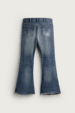 ZARA ДЖИНСЫ FLARE FIT, ВЫЦВЕТШИЙ СИНИЙ