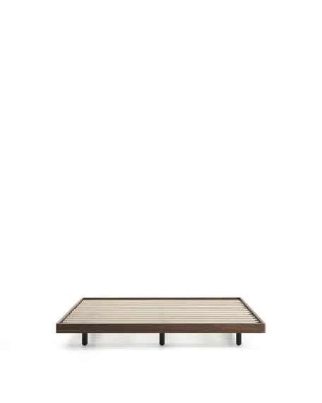 Основание кровати Norlen 160x200 см, темный орех