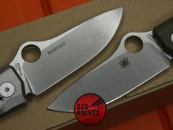 Нож Spyderco SpyMyto C265MTIP - черная микарта, съемный плавник