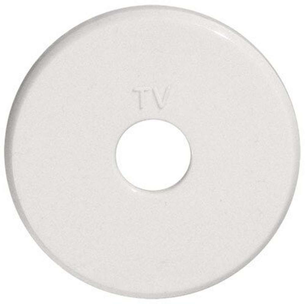 Накладка розетки TV Vintage, белая