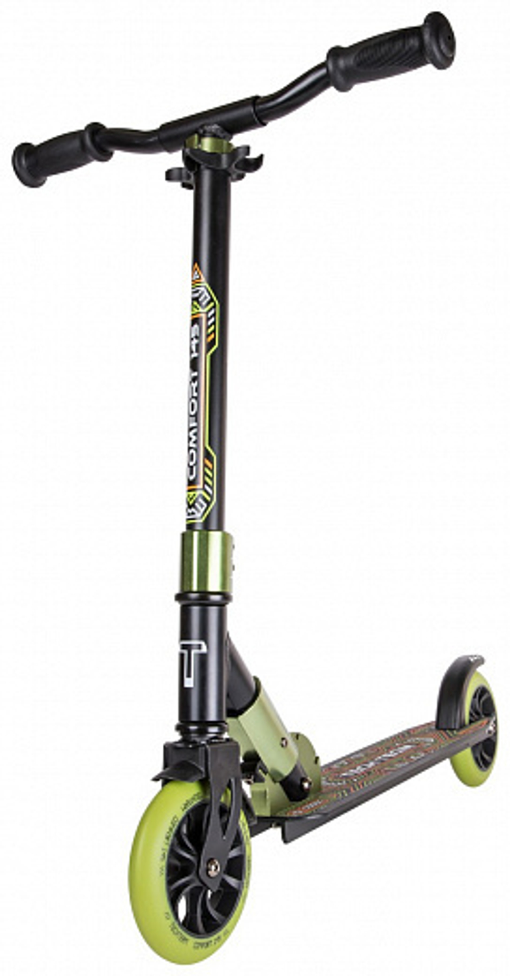 Самокат TECH TEAM COMFORT 145R  black/green 2022