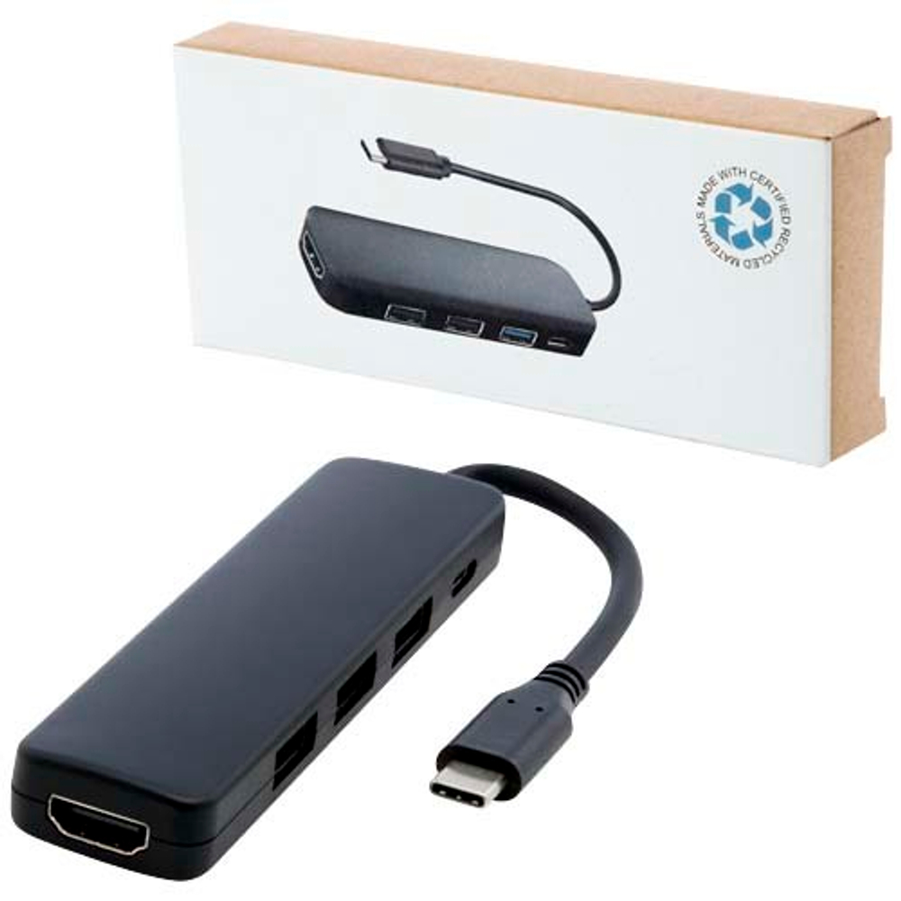 Loop RCS мультимедийный адаптер USB 2.0-3.0 из переработанной пластмассы с портом HDMI