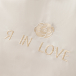 КПБ Сатин-Шелк Я IN LOVE на резинке LVR002, Евро, 4 наволочки, простынь 160*200*30