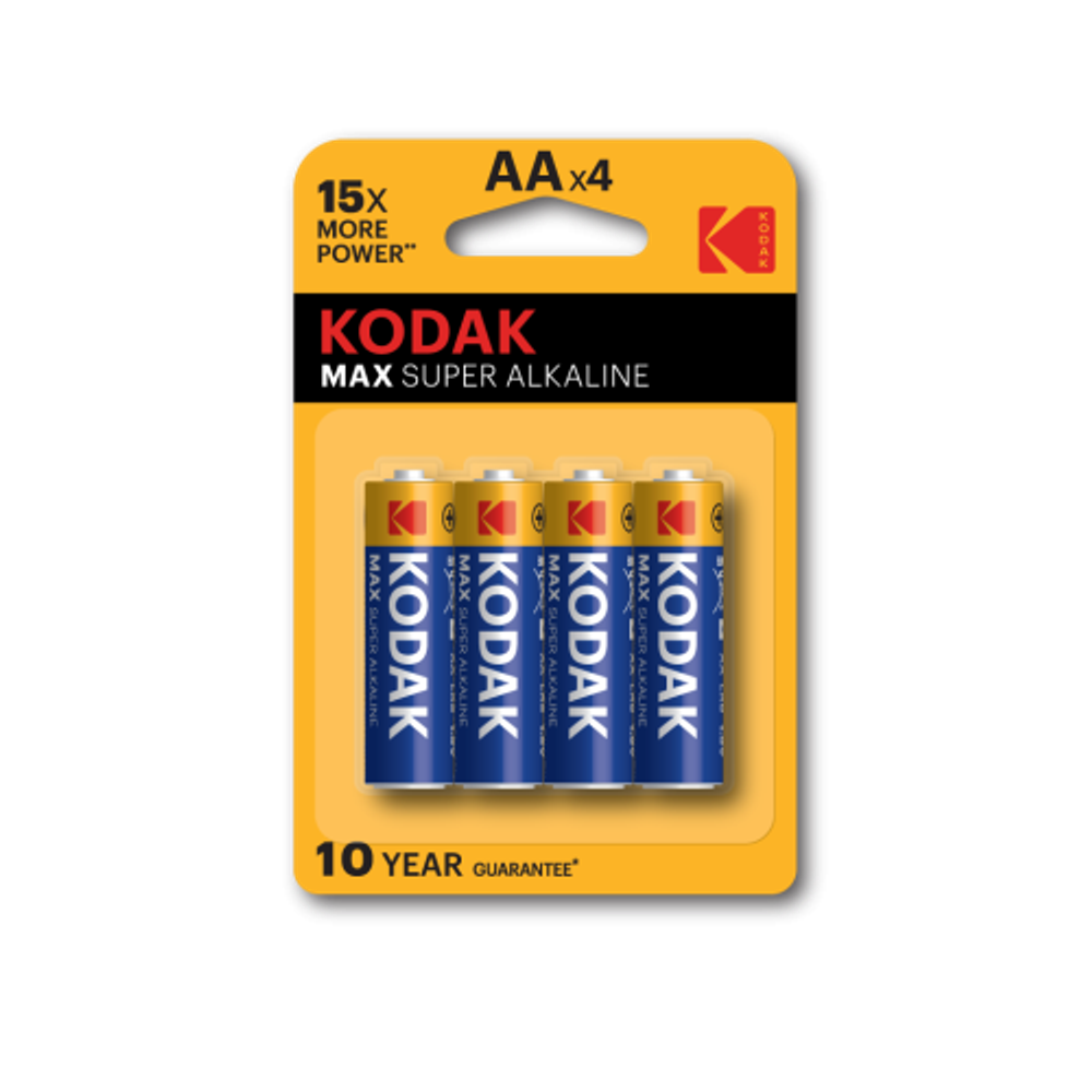 Батарейки Kodak LR6-4BL MAX SUPER Alkaline [KAA-4] | Батарейки Щелочные (Алкалиновые)