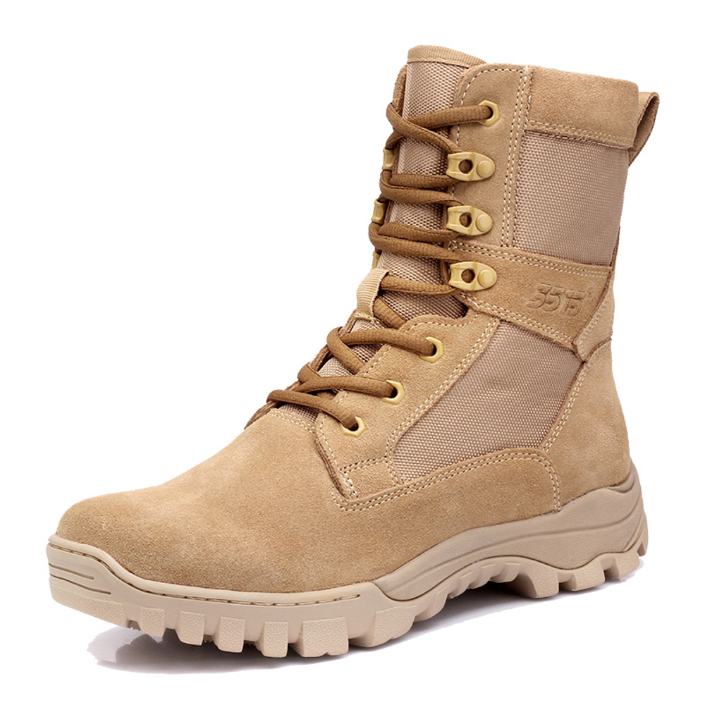 QIANGREN 3515 Men"s Outdoor Breathable Desert Boots Windproof Sand Boots