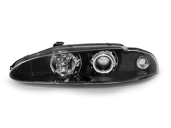 Передние фары angel eyes black для Mitsubishi Eclipse D30