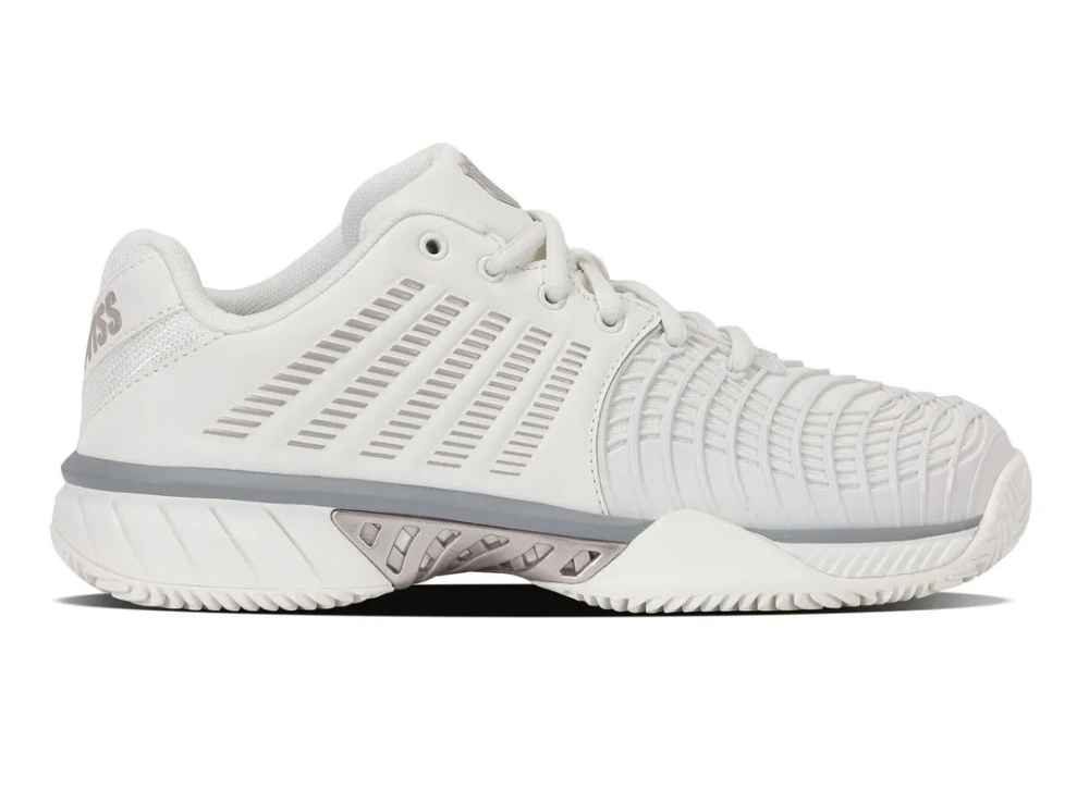 Женские Кроссовки теннисные K-Swiss Express Light 3 Clay - blanc de blanc/ultimate gray/rose gold