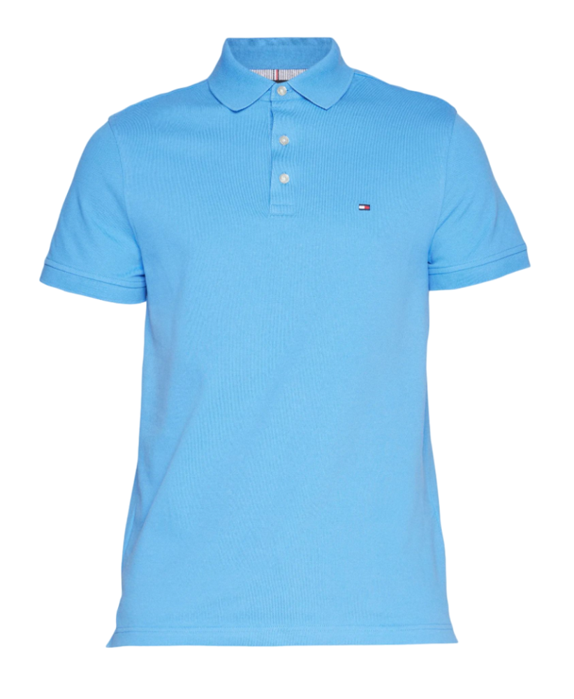 Мужское теннисное поло Tommy Hilfiger 1985 Regular Polo - небесный