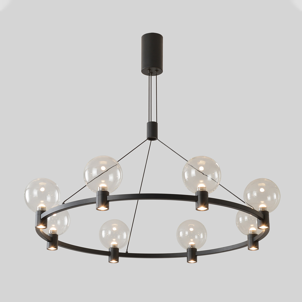 Подвесная светодиодная люстра Crystal Lux DUET SP56W LED BLACK