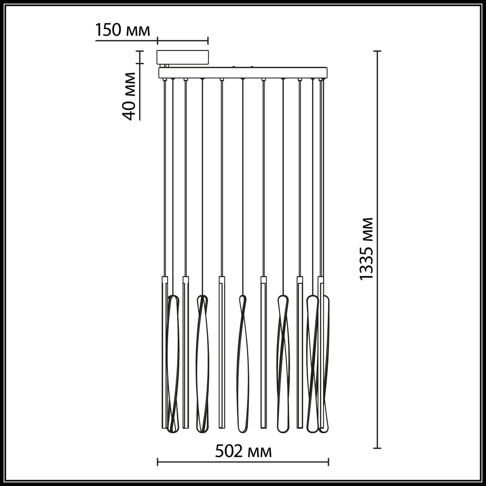 Подвесная светодиодная люстра Odeon Light SPIRA 5468/66L