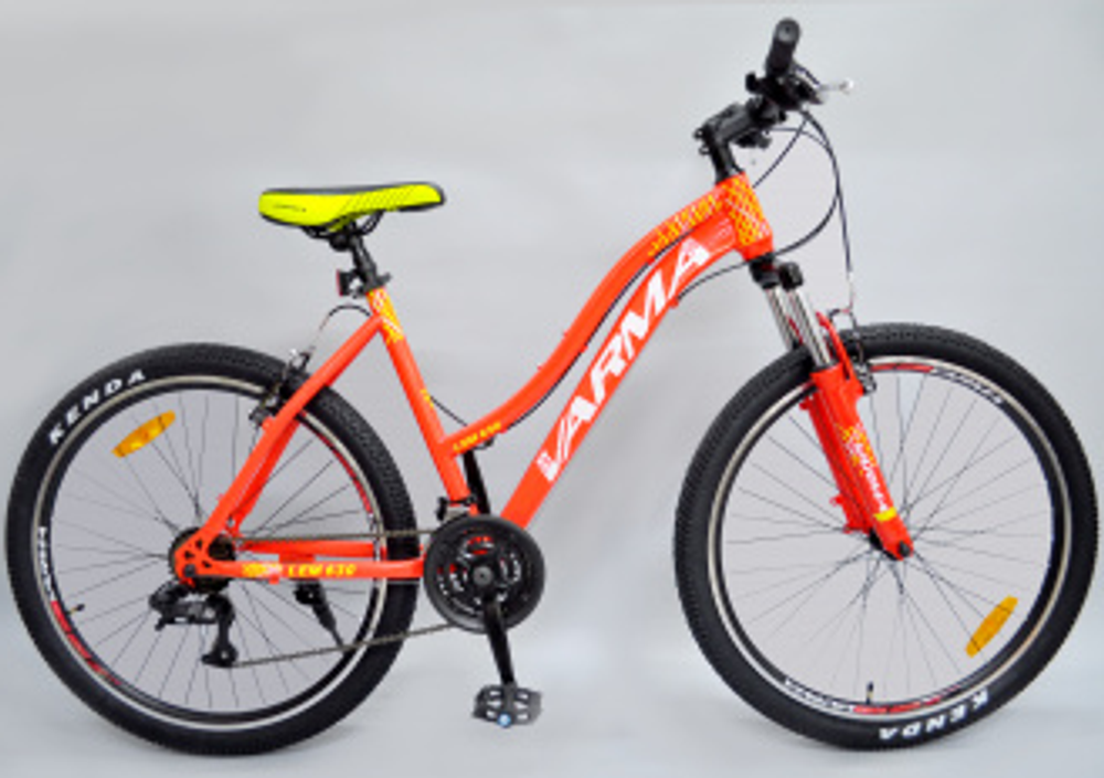 Вело 26" VARMA LEM 630р. 18 красный-желтый 21ск ст