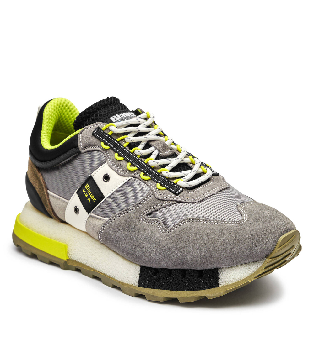Кожаные кроссовки HERON02 BLAUER - серый(F4HERON02 COS)