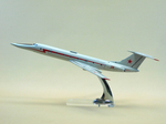 Модель самолета Ту-134 УБЛ (М1:100, ВВС, Красная полоса, звезда на киле)