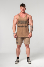 Майка WASHED-OFF OVERSIZED STRINGER MAX OUT 359 Светло-Коричневый