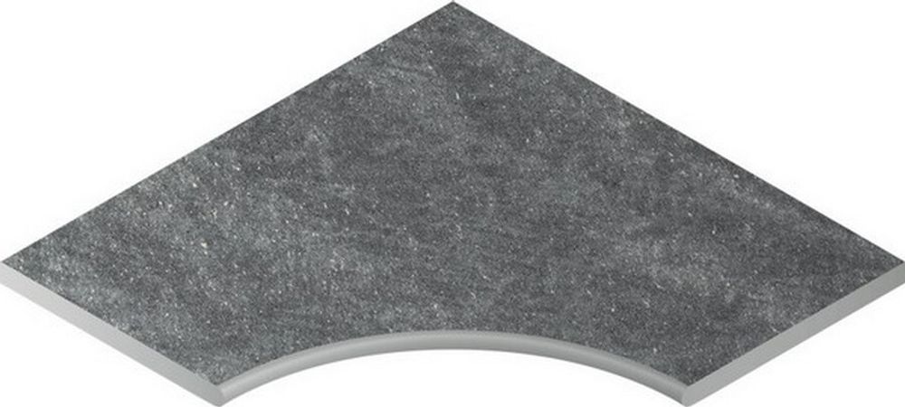 Ступень Genesis Silver Bordo Nat 60x60 Ang.Round 30