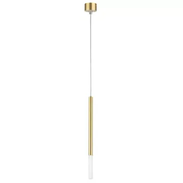 Подвесной светильник светодиодный 5W 3000K 747133 золото Tubo Lightstar