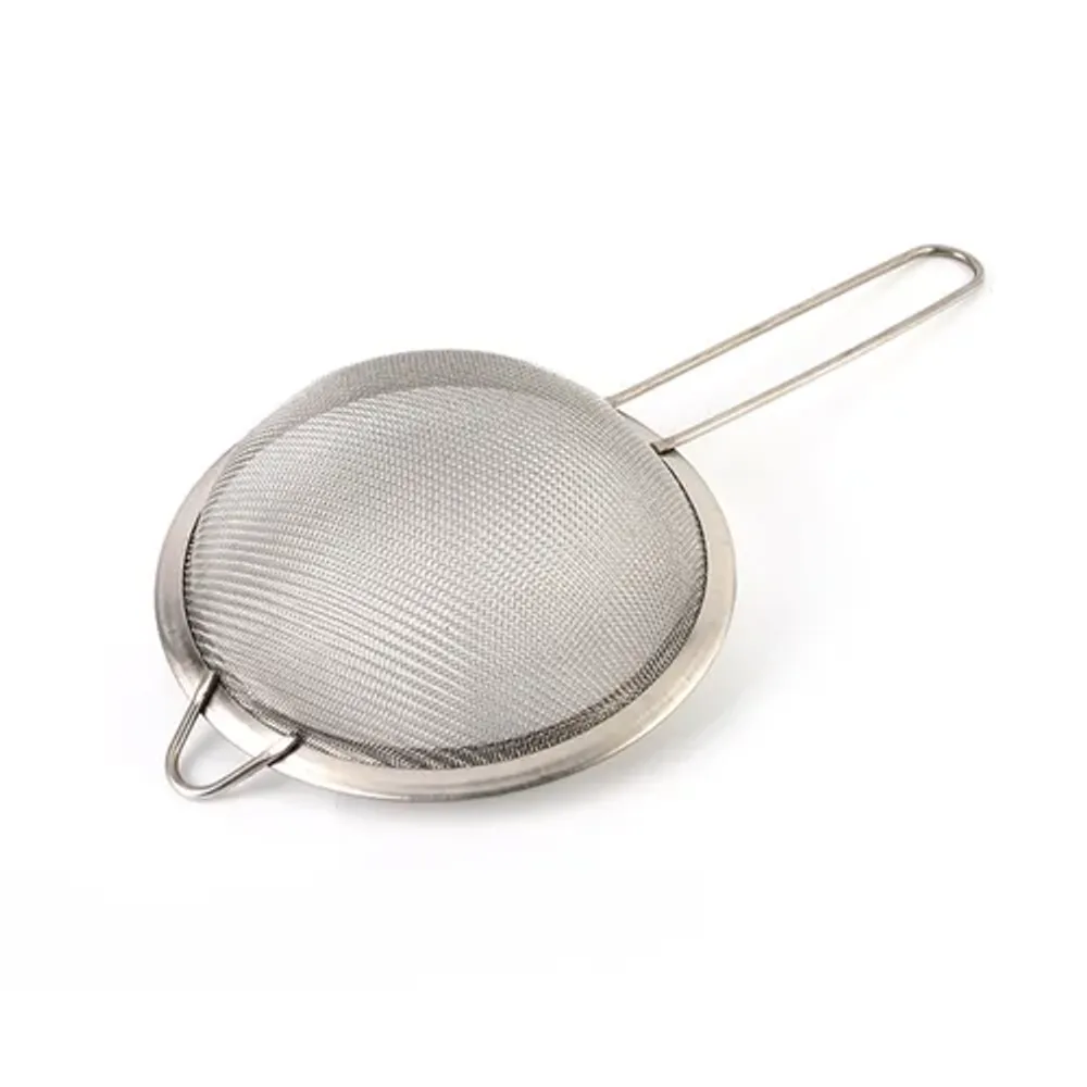 Сито 22 см h7 см нерж. с нерж. ручкой мелкая сетка l 39,5 см P.L. Proff Cuisine