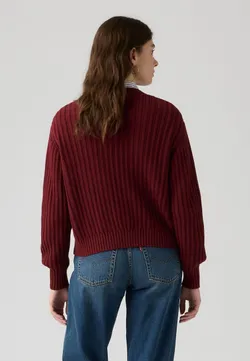 Кардиган женский LEVI'S SNOWFLAKE CARDIGAN WARM CABERNET COTTON