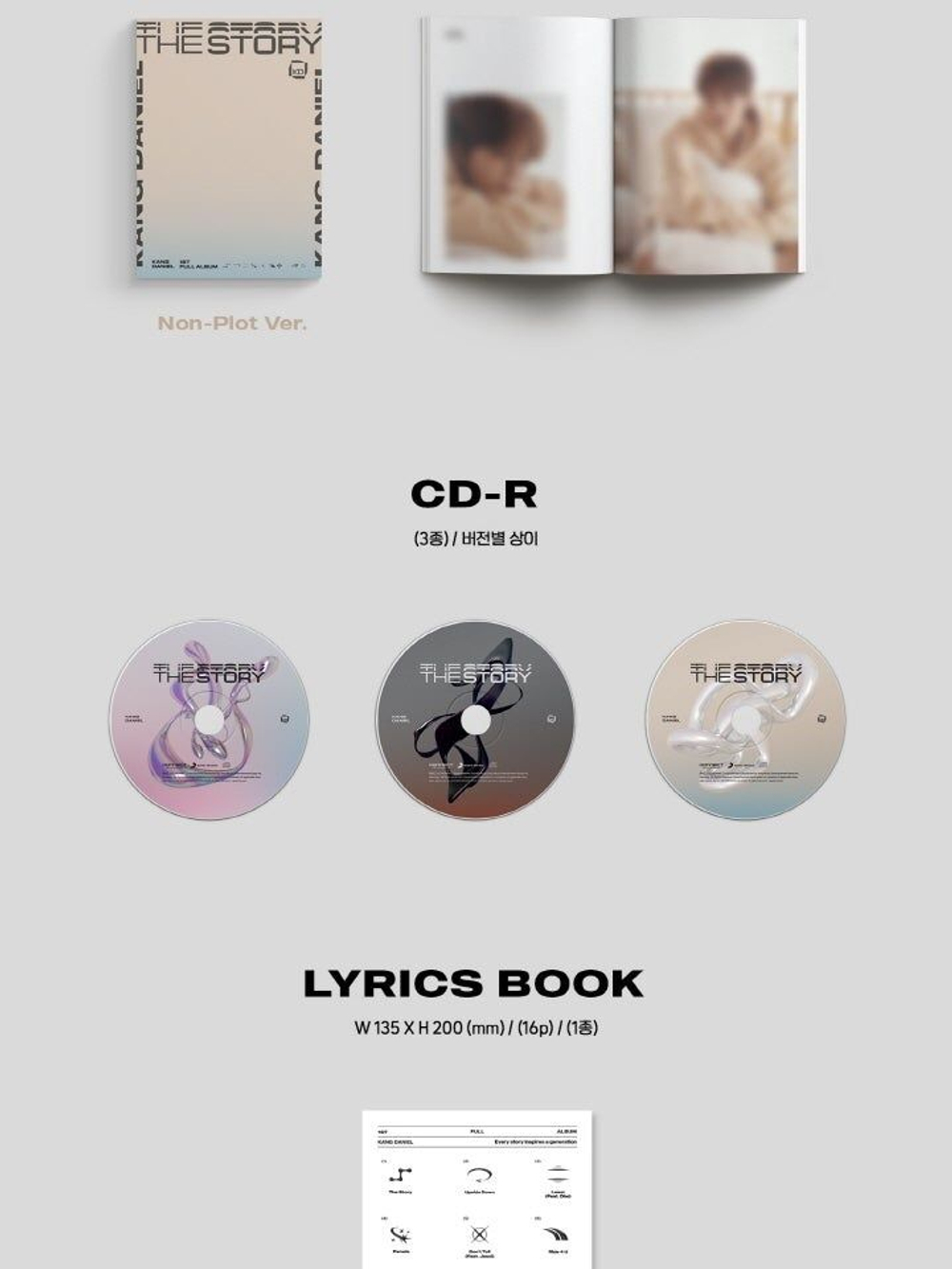 Альбом KANG DANIEL - THE STORY 1st Full Album RANDOM Version