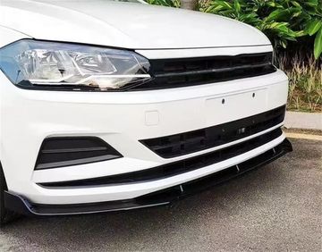 Сплиттер переднего бампера Volkswagen Polo 2019+