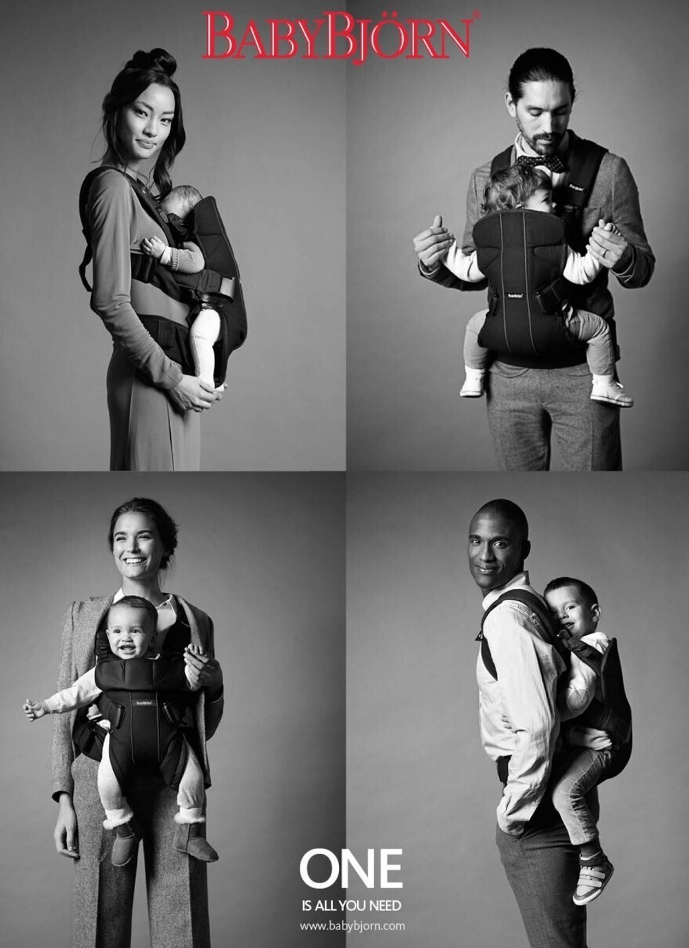 Эргорюкзаки Babybjorn One №2 серый — 9-0448