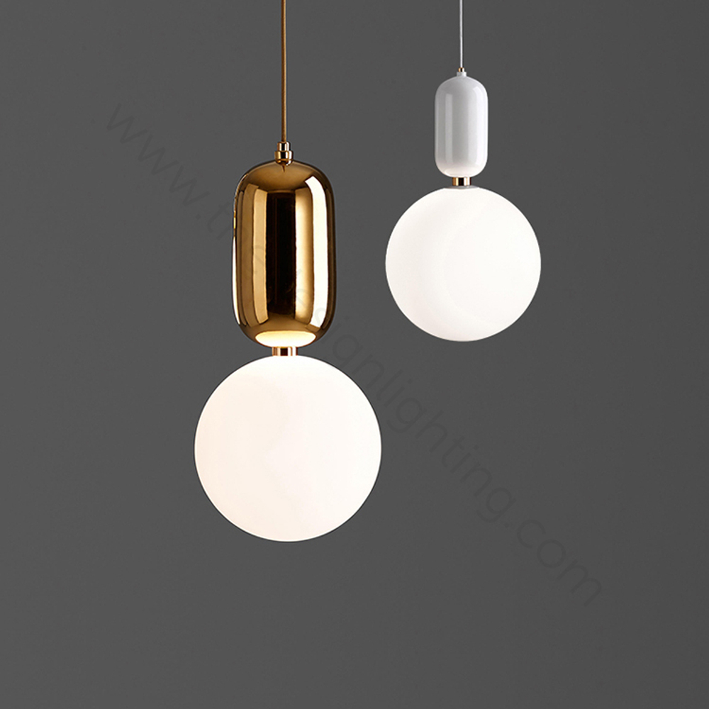 Pendant design lamp Aballs  by Parachilna (Gold,  D30)