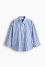 Короткая рубашка из поплина - H&M
