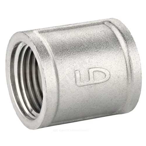 Муфта LD Pride DN25 (1") ВР латунь никель LD.67.502.25