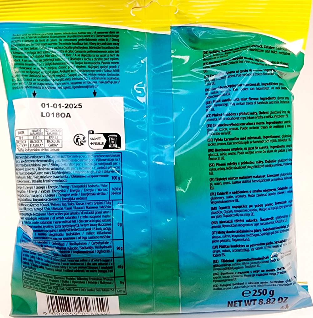 Карамель WOOGIE Sweeets Ice Mint 250 г (из Финляндии)
