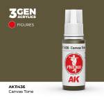 Акриловая краска AK Interactive Canvas Tone 3GEN Figures, 18мл