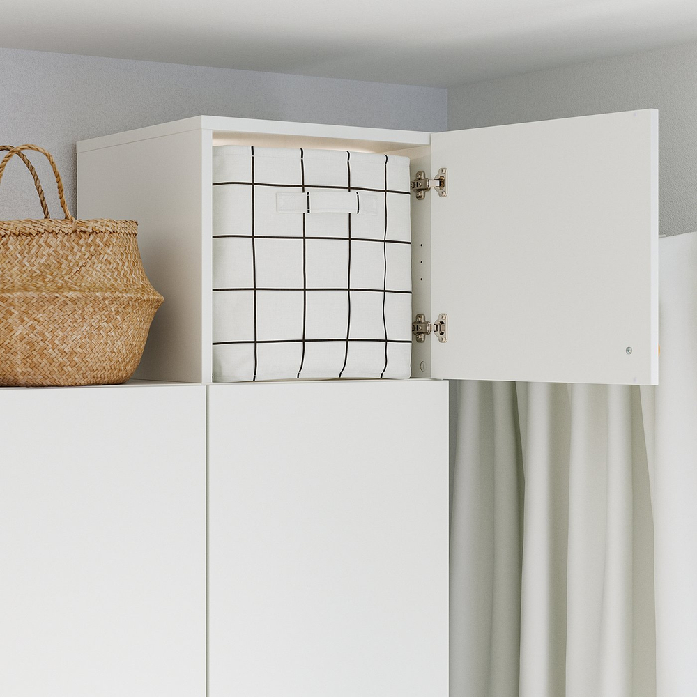 IKEA LASTARE  (ИКЕА ЛАСТАРЕ)  -  Надстройка с дверцами - белая 40x42x36 см